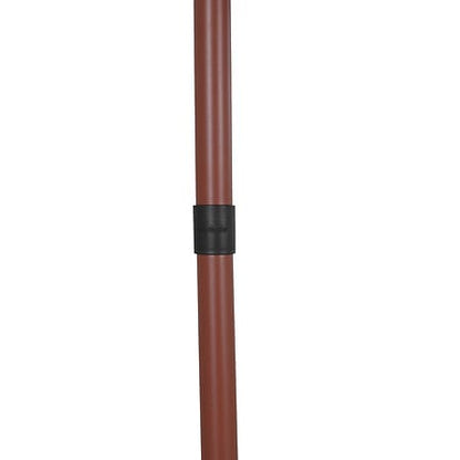 Alpha 55 Parasol droit Soya Ø220 cm Marron acajou