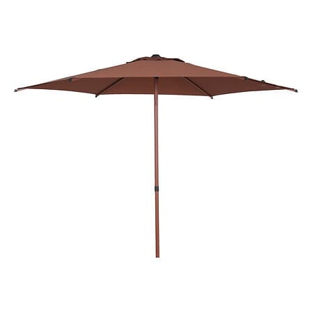 Alpha 55 Parasol droit Soya Ø220 cm Marron acajou