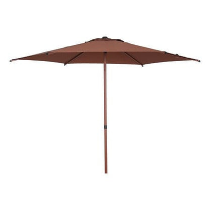 Alpha 55 Parasol droit Soya Ø220 cm Marron acajou