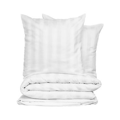Alpha 55 Parure de Lit 240 x 220 cm Coton Satiné Blanc