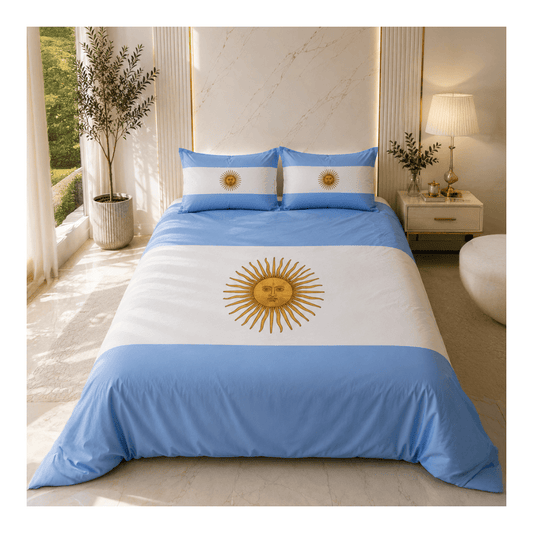 Alpha 55 Parure de Lit 4 Pièces Argentine - Douceur & Confort