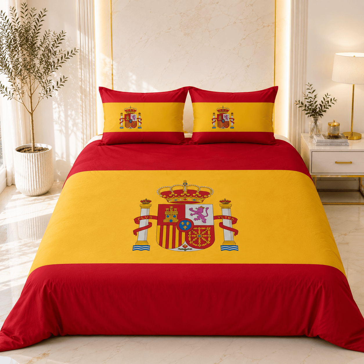 Alpha 55 Parure de Lit 4 Pièces Espagne - Douceur & Confort