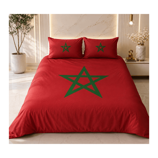 Alpha 55 Parure de Lit 4 Pièces Maroc - Confort & Élégance