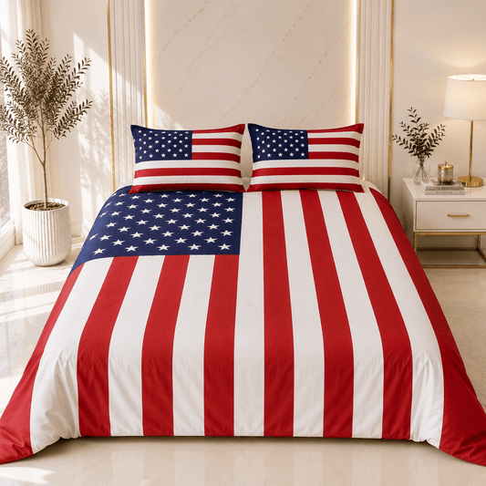 Alpha 55 Parure de Lit 4 Pièces USA - Douceur & Confort