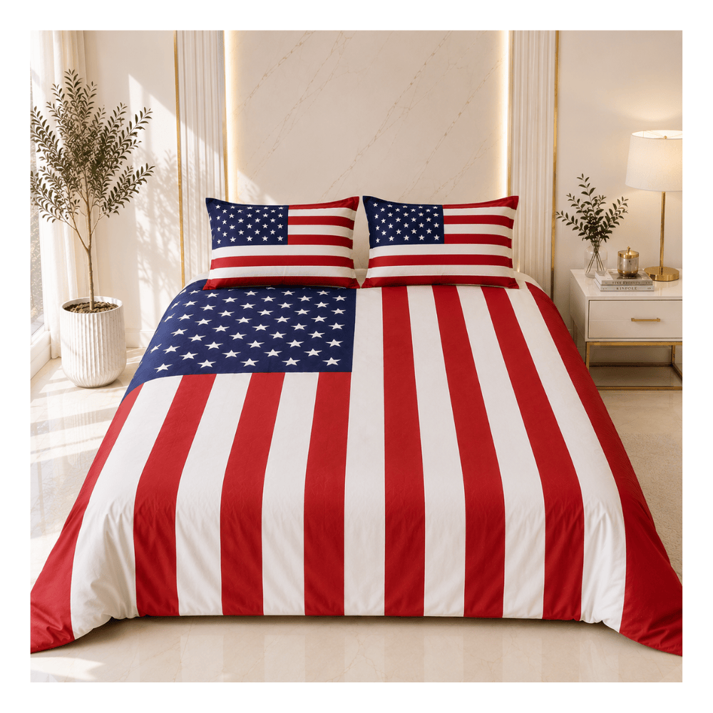 Alpha 55 Parure de Lit 4 Pièces USA - Douceur & Confort