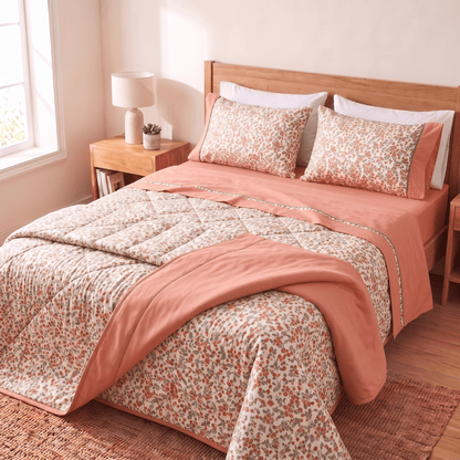 Alpha 55 Parure de Lit + Couvre-lit Gratuit - 5 Pièces