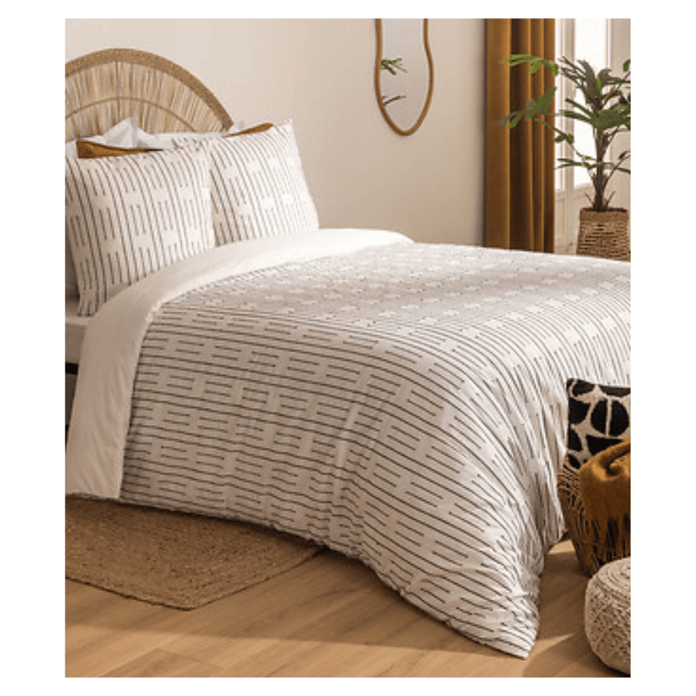 Alpha 55 Parure de Lit Dobby Kain 260 x 240 cm Coton