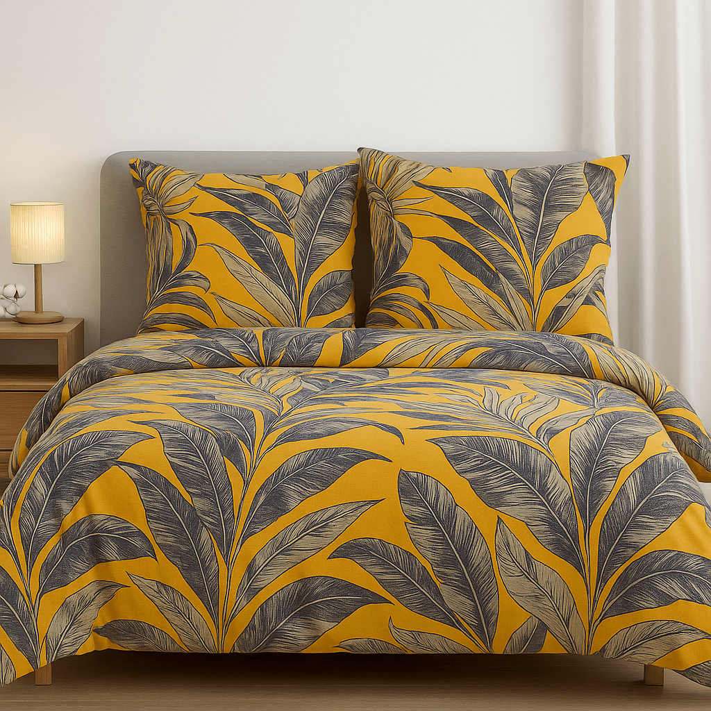 Alpha 55 Parure de lit en coton avec 2 taies d'oreiller