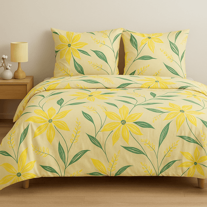 Alpha 55 Parure de lit en coton avec 2 taies d'oreiller