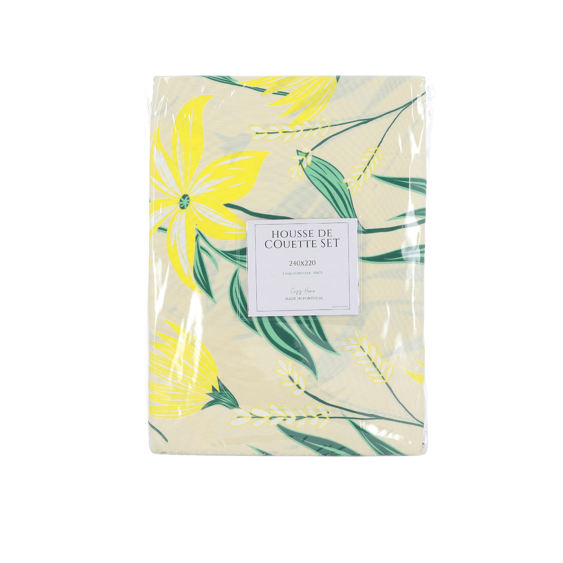 Alpha 55 Parure de lit en coton avec 2 taies d'oreiller