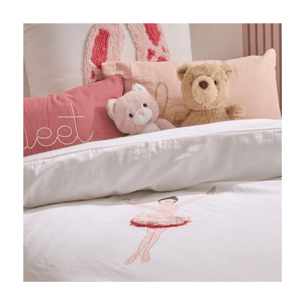 Alpha 55 Parure de lit enfant ballerine rose