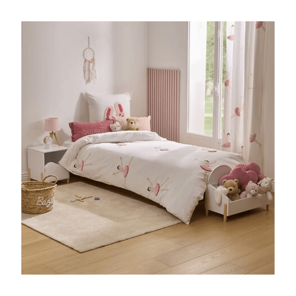 Alpha 55 Parure de lit enfant ballerine rose