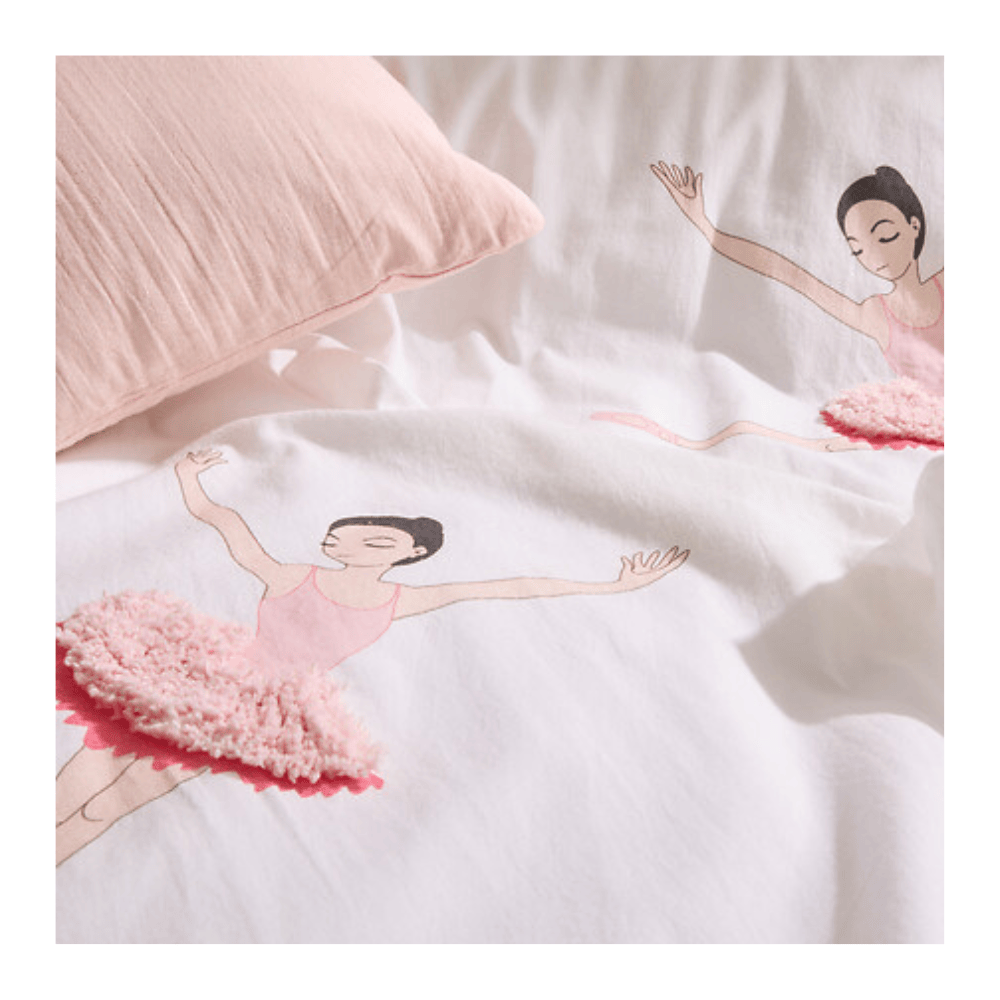 Alpha 55 Parure de lit enfant ballerine rose