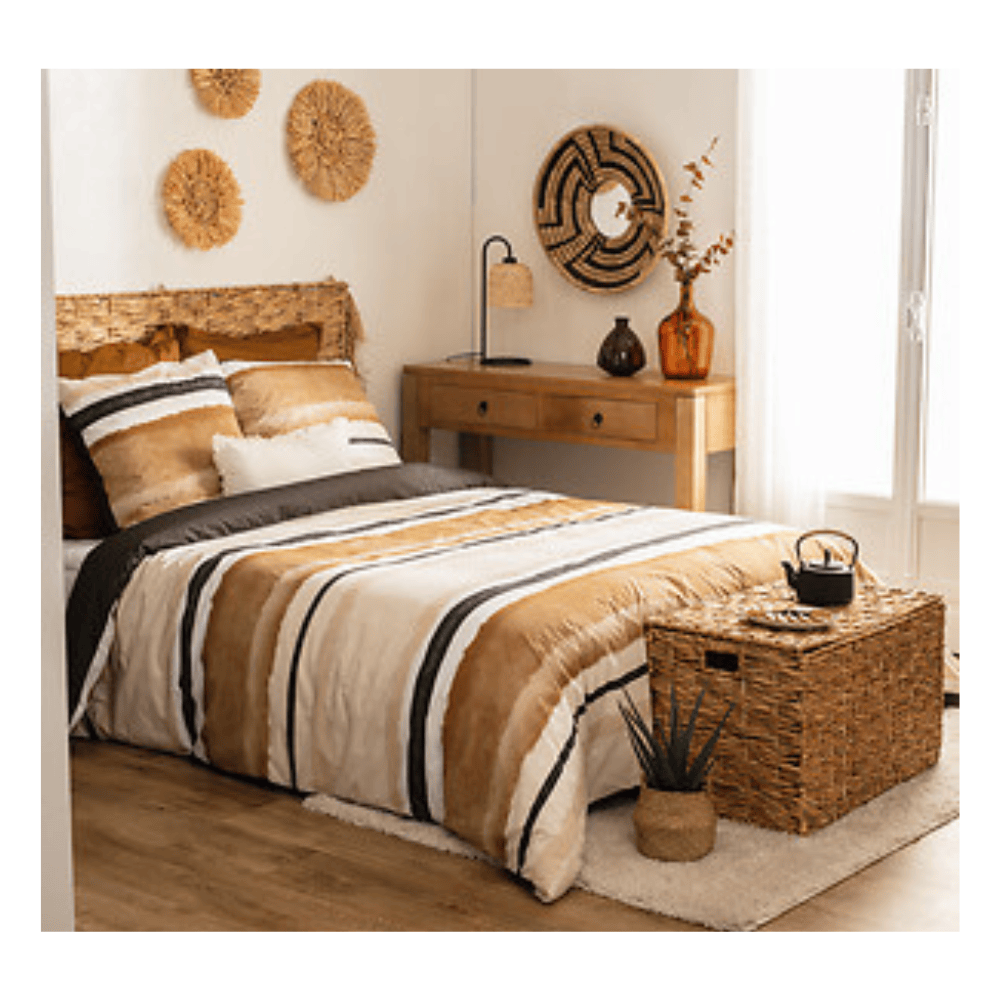 Alpha 55 Parure de Lit Hana 260 x 240 cm Percale de Coton