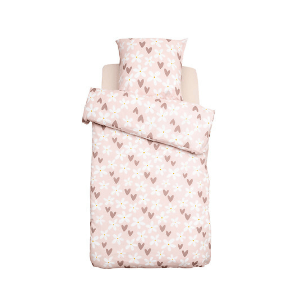 Alpha 55 Parure de lit imprimée Billie motif cœur – Douce et tendance