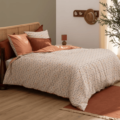 Alpha 55 Parure de lit imprimée "Posei " en coton