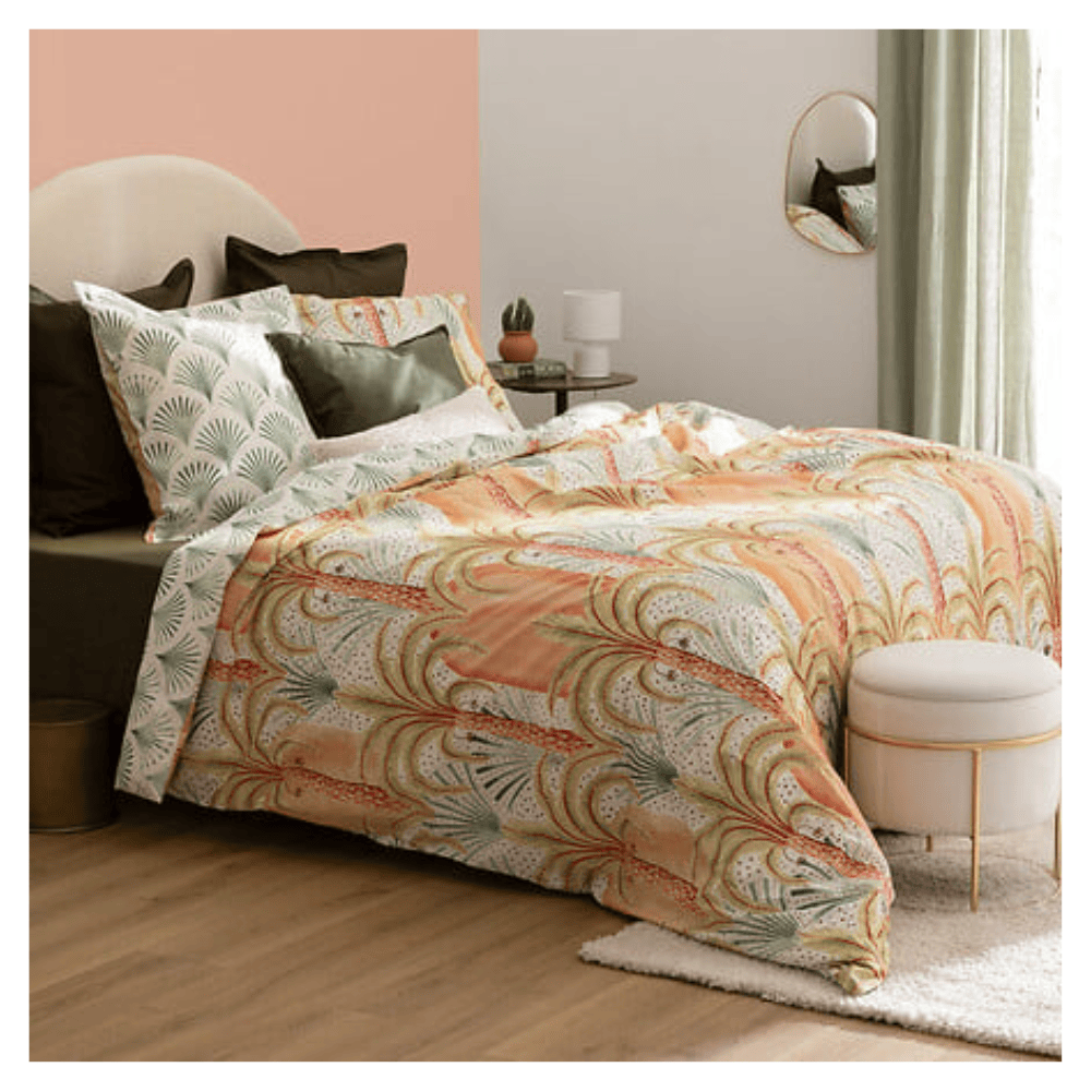 Alpha 55 Parure de Lit Janice 240 x 220 cm Percale de Coton
