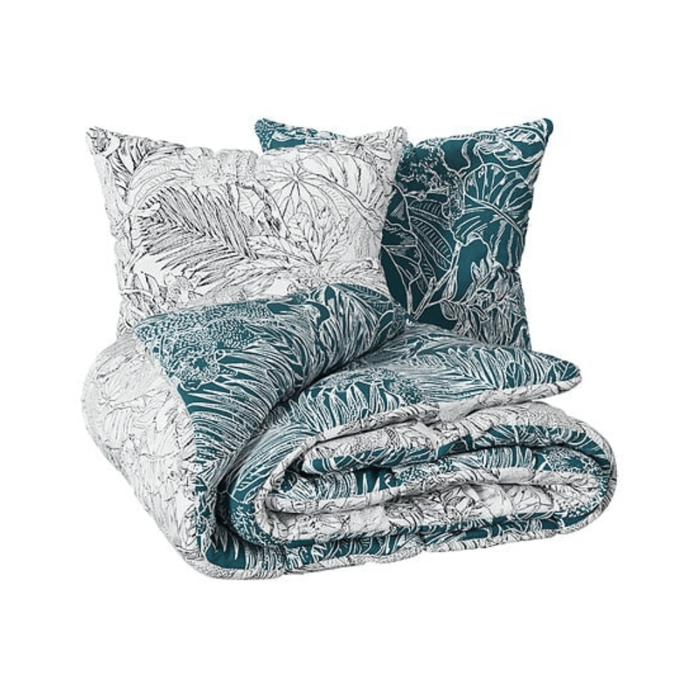 Alpha 55 Parure de Lit Jungle 240 x 220 cm Noir et Blanc