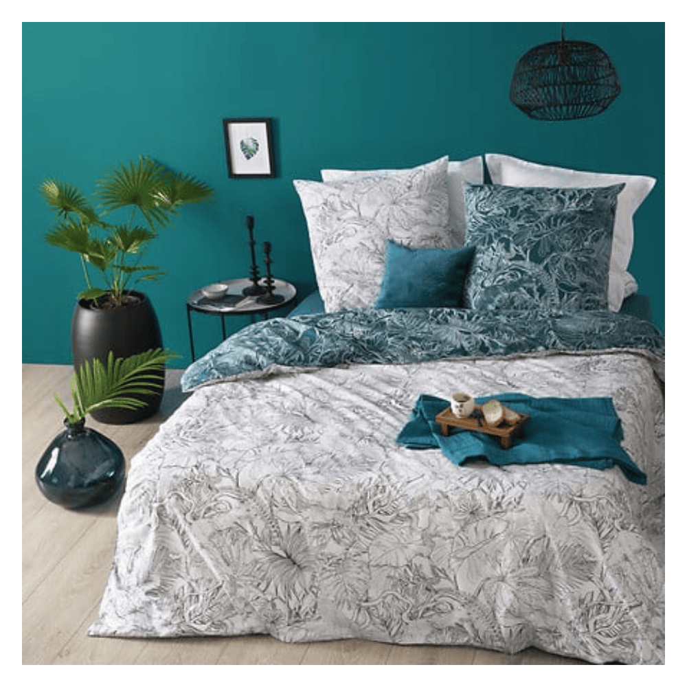 Alpha 55 Parure de Lit Jungle 260 x 240 cm Noir et Blanc