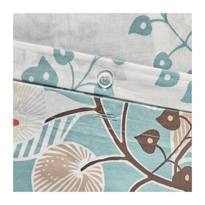 Alpha 55 Parure de Lit Végétal Marin 240 x 220 cm