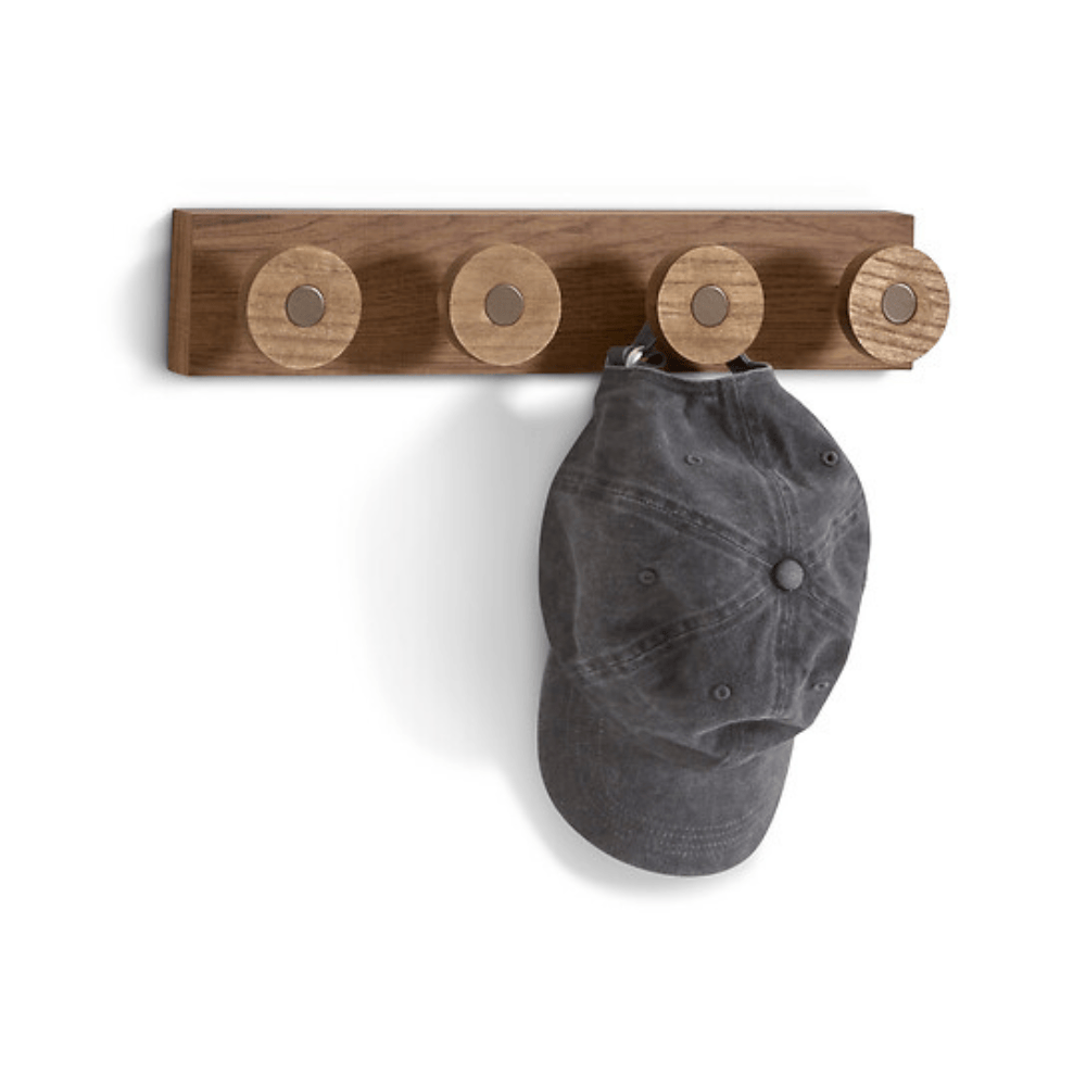 Alpha 55 Patère 4 tiges Côme en métal & bois design