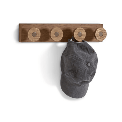Alpha 55 Patère 4 tiges Côme en métal & bois design