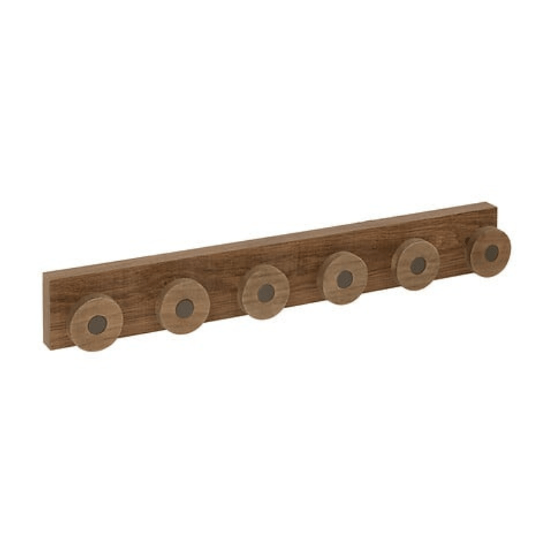 Alpha 55 Patère 6 Tiges Métal & Bois Come Marron