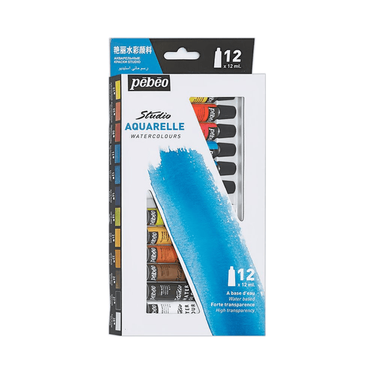 Alpha 55 Pebeo Set de 12 aquarelles fine studio