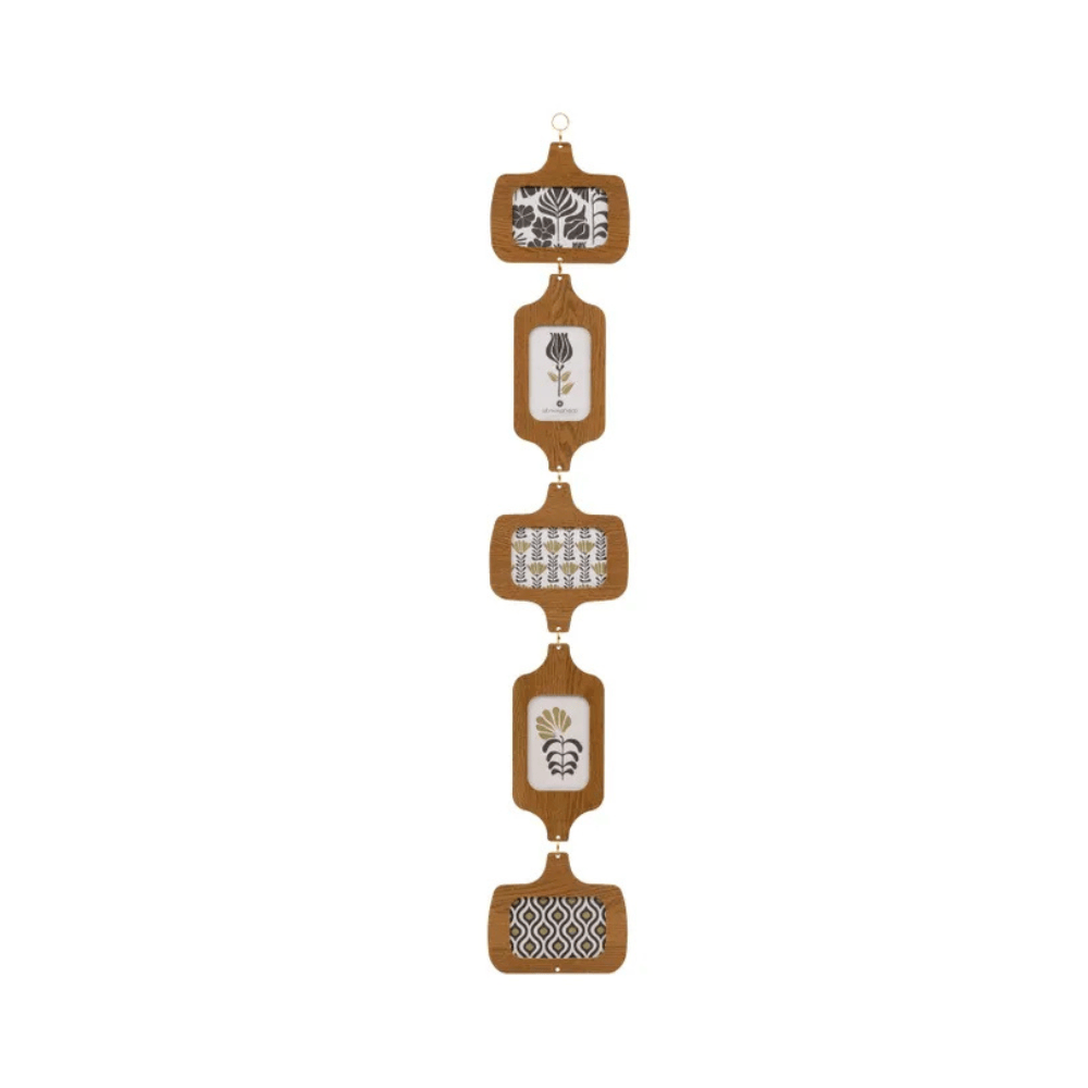 Alpha 55 Pêle-mêle 5 photos Isaura bois marron – Déco naturelle