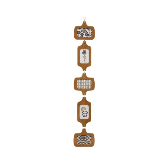 Alpha 55 Pêle-mêle 5 photos Isaura bois marron – Déco naturelle