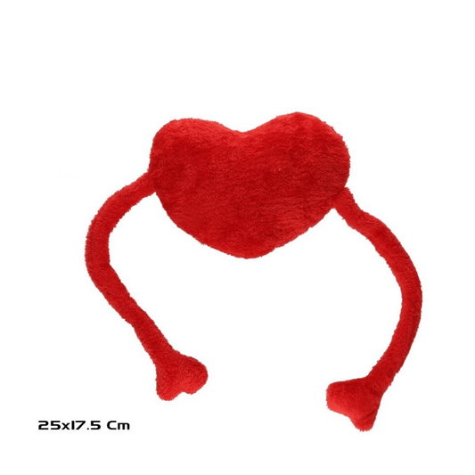 Alpha 55 Peluche cœur avec bras – Cadeau tendre et doux