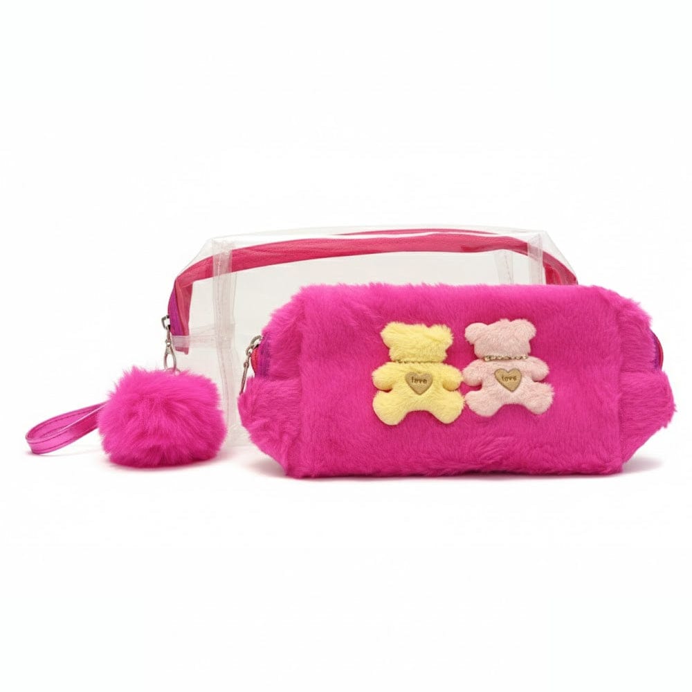 Alpha 55 Peluche trousse 2en1 ours – Douce & ludique