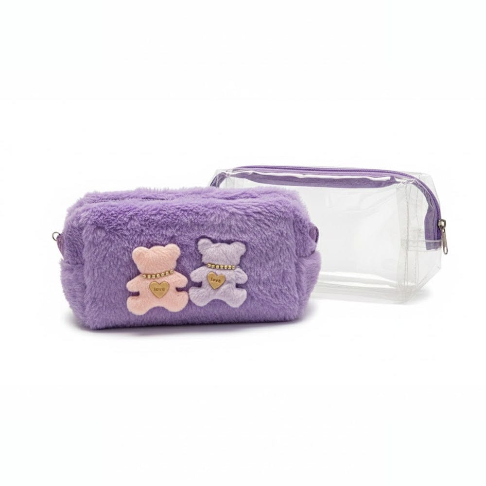 Alpha 55 Peluche trousse 2en1 ours – Douce & ludique