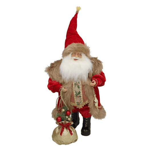 Alpha 55 Père Noël avec sac de cadeaux – Décoration festive