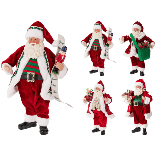 Alpha 55 Père Noël Debout Rouge – Décoration Noël