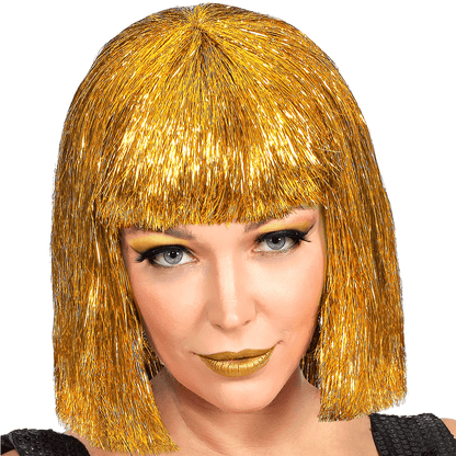 Alpha 55 Perruque adulte, Glitzy Vegas doré