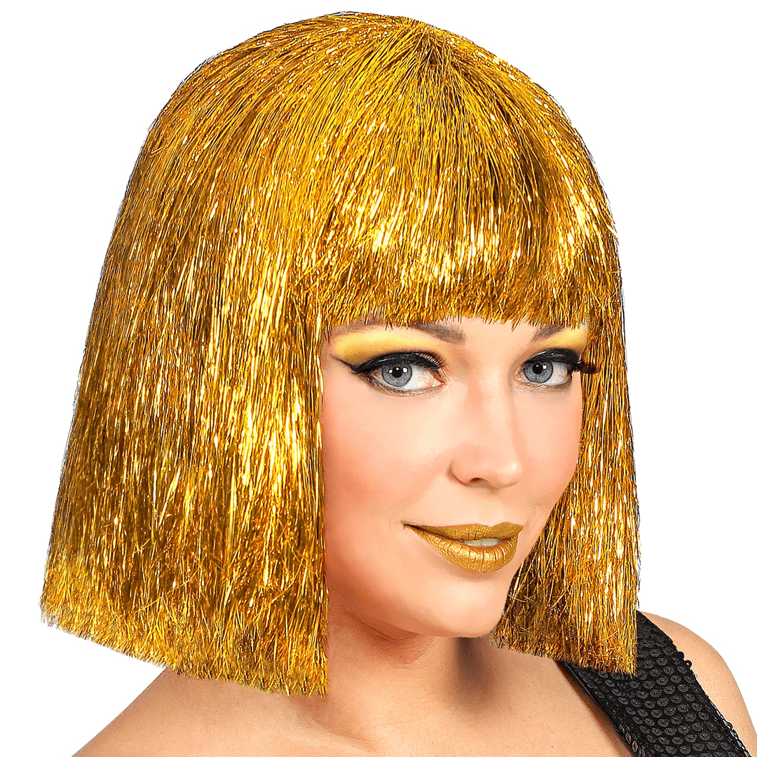 Alpha 55 Perruque adulte, Glitzy Vegas doré