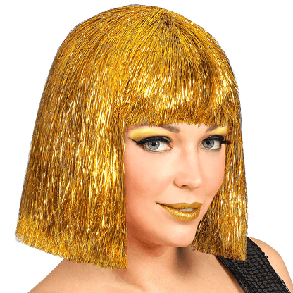 Alpha 55 Perruque adulte, Glitzy Vegas doré