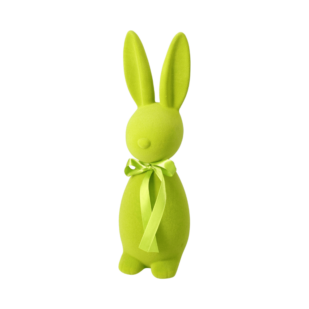 Alpha 55 Petit Lapin debout avec nœud satin – Déco Pâques