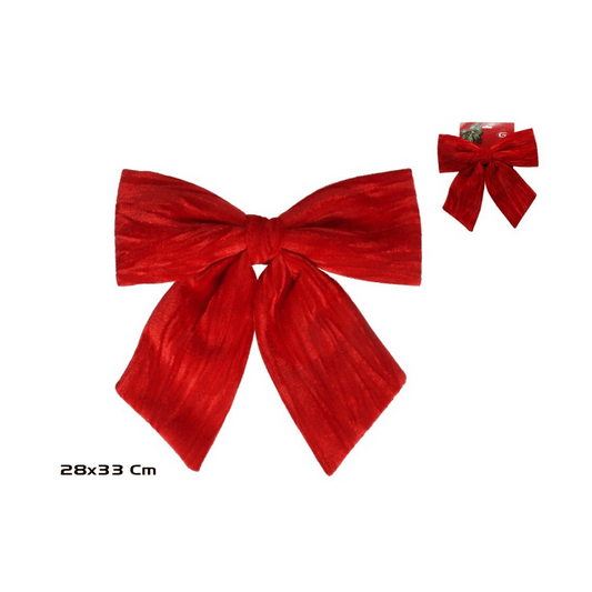 Alpha 55 Petit Nœud en velours – Décoration de Noël élégante et douce