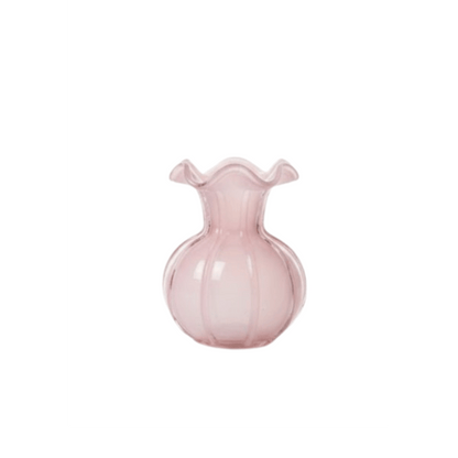 Alpha 55 Petit Vase Corolle en Verre Rose Clair – Délicat & Élégant