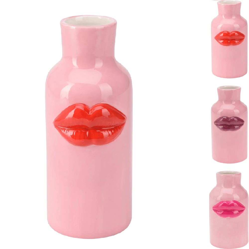 Alpha 55 Petit Vase en céramique en forme de lèvres