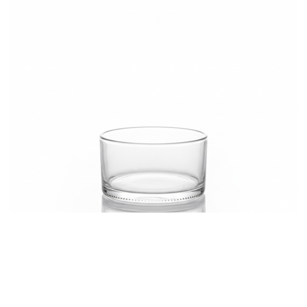 Alpha 55 Petit Vase Rond Bas en Verre – Simple & Élégant