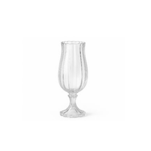Alpha 55 Petit Vase Tulipe sur Pied en Verre Transparent – Élégant