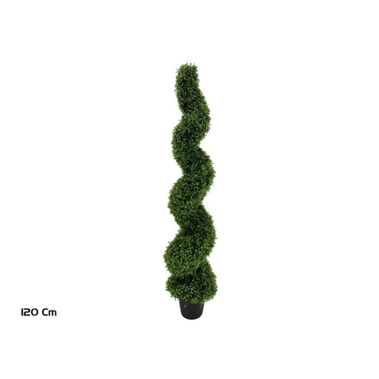 Alpha 55 Petite Topiaire spirale buis en pot plastique vert déco