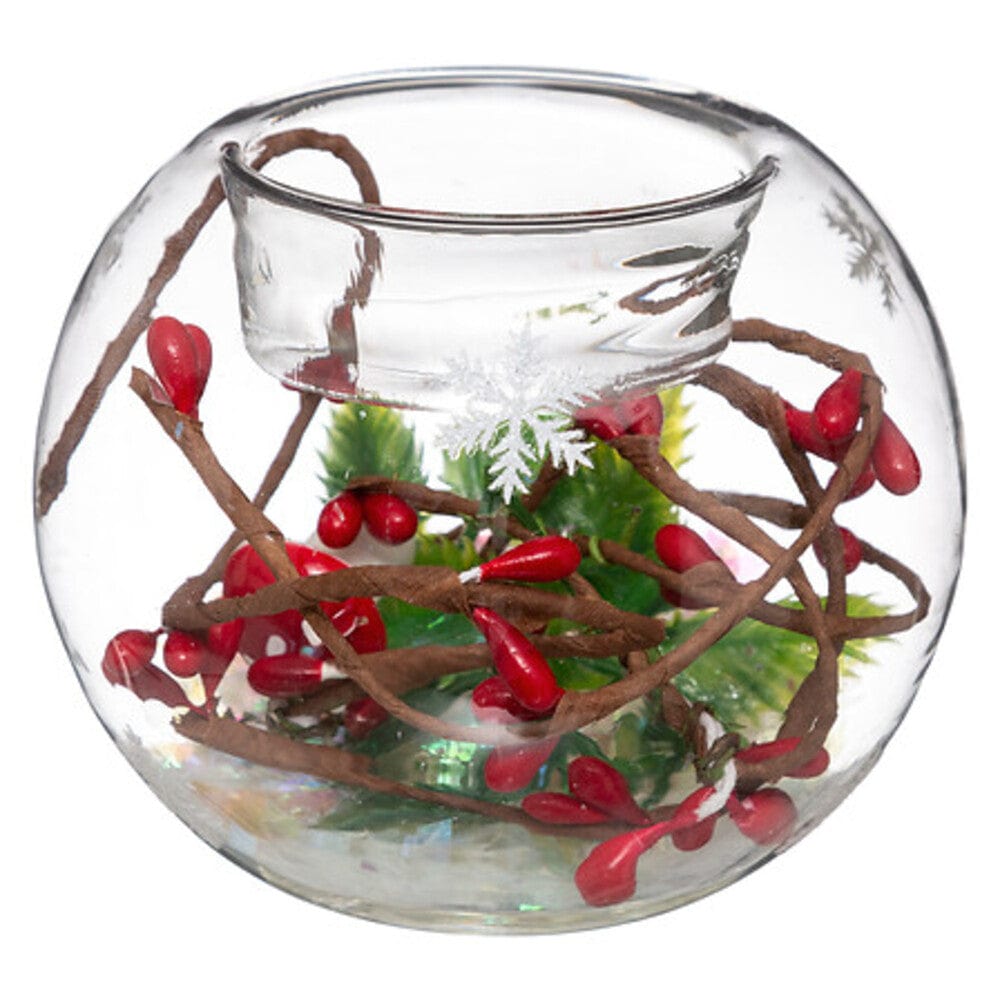 Alpha 55 Photophore boule décoré en verre