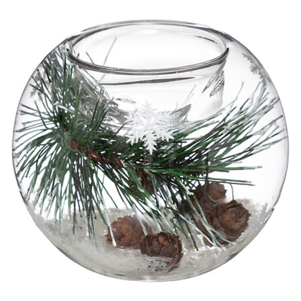 Alpha 55 Photophore boule décoré en verre