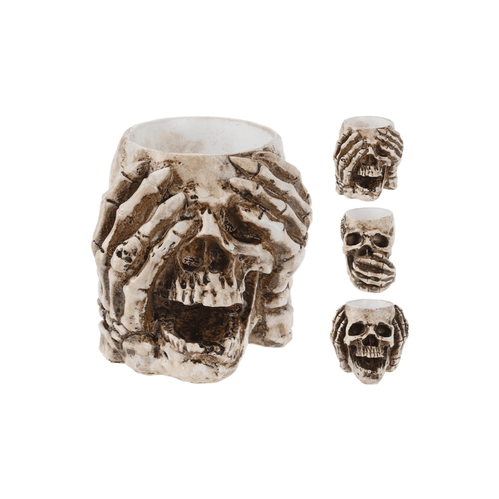Alpha 55 Photophore Crâne 10 cm – Décoration Halloween