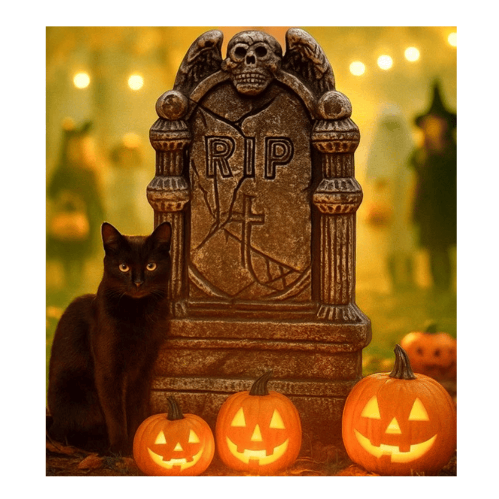 Alpha 55 Pierre Tombale 30 x 49 cm Décoration Halloween