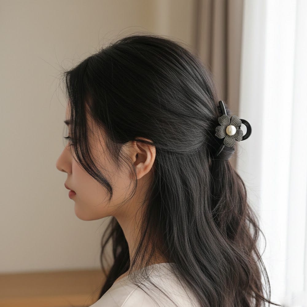 Alpha 55 Pince en strass fleur cheveux